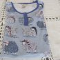 MUNKI MUNKI NITE-NITE Gown Blue Periwinkle Sheep NEW XS S