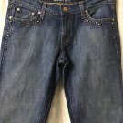 KIPPYS JEANS  BLUE Swarovski Crystals  27 X 31 ½  STRAIGHT LEG