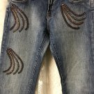 KIPPYS JEANS  Swarovski Crystals  27 X 31 ½  STRAIGHT LEG