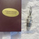 EDGAR BEREBI Bottle Topper Cat Silver Crystals  Wine Cork  LIMITED EDITION