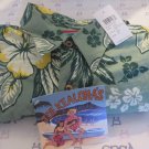 JOE KEALOHA'S REYN SPOONER Shirt Hibiscus Jade  MEDIUM NWT Long Sleeve