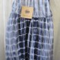 HAILEY & CO DRESS Tye Dye Blue Asymmetrical Hem Beach Cover Halter SMALL NWT