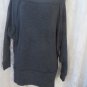 FREE PEOPLE FP BEACH Off shoulder Tee Rib Knit BLACK/Gray  SMALL NEW