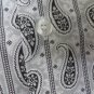 DRAGONFLY SHIRT 2XL GRAY BLACK POLY COTTON BUTTON FRONT PAISLEY STRIPE NWT