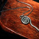 Hill tribe swirl pendant