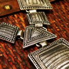Aztec Priestess Silver Necklace
