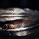 Feather arm cuff bracelet
