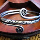 Silver swirl bangle vintage