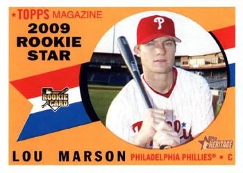 2009 Topps Heritage #140 Lou Marson (RC)