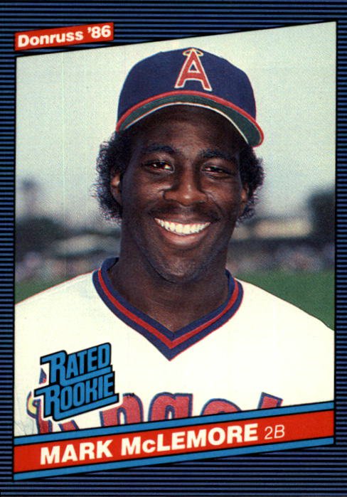 1986 Donruss #35 Mark McLemore RC