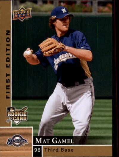 2009 Upper Deck First Edition 176 Mat Gamel RC