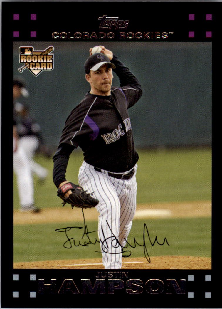 2007 Topps 637 Justin Hampson (RC)