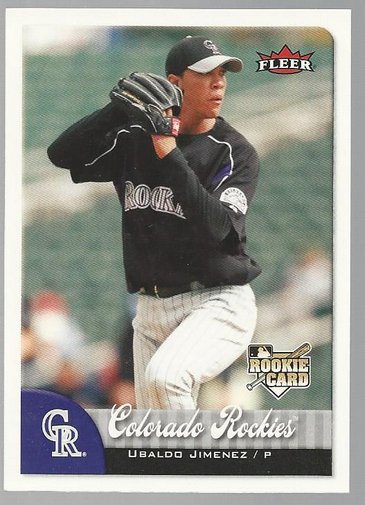 2007 Fleer 342 Ubaldo Jimenez (RC)