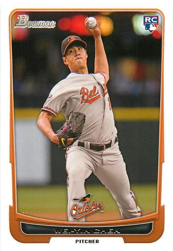 2012 Bowman Draft #45 Wei-Yin Chen RC