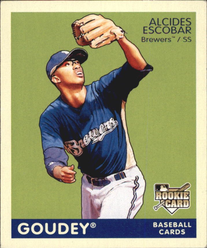 2009 Upper Deck Goudey Mini Navy Blue Back #105 Alcides Escobar