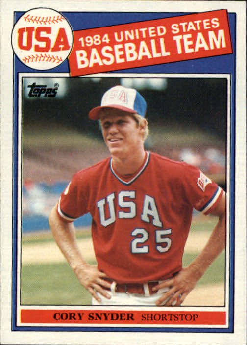 1985 Topps 403 Cory Snyder OLY RC