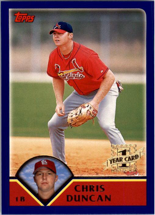 2003 Topps 292 Chris Duncan FY RC