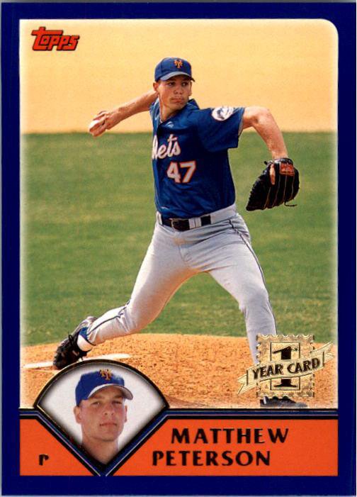 2003 Topps 301 Matthew Peterson FY RC