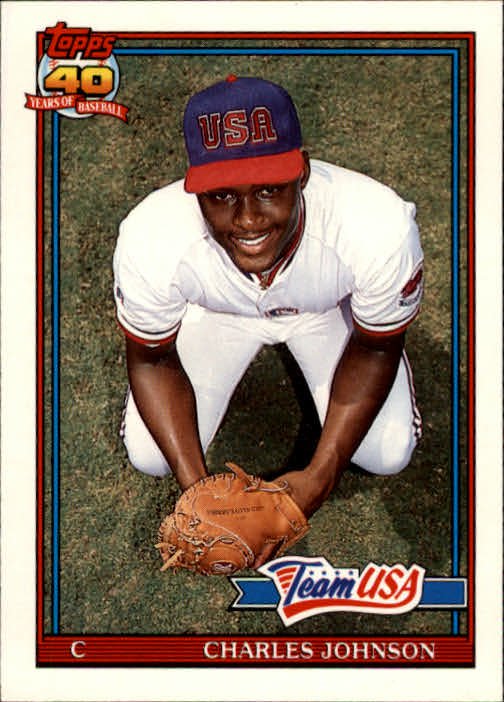 1991 Topps Traded 61T Charles Johnson USA RC