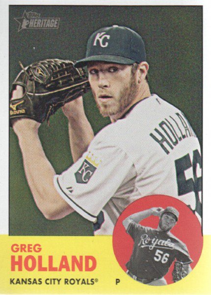 2012 Topps Heritage 82 Greg Holland RC