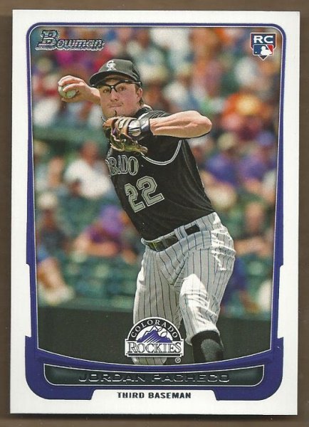 2012 Bowman Draft 25 Jordan Pacheco RC