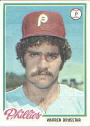 1978 Topps 297 Warren Brusstar DP RC