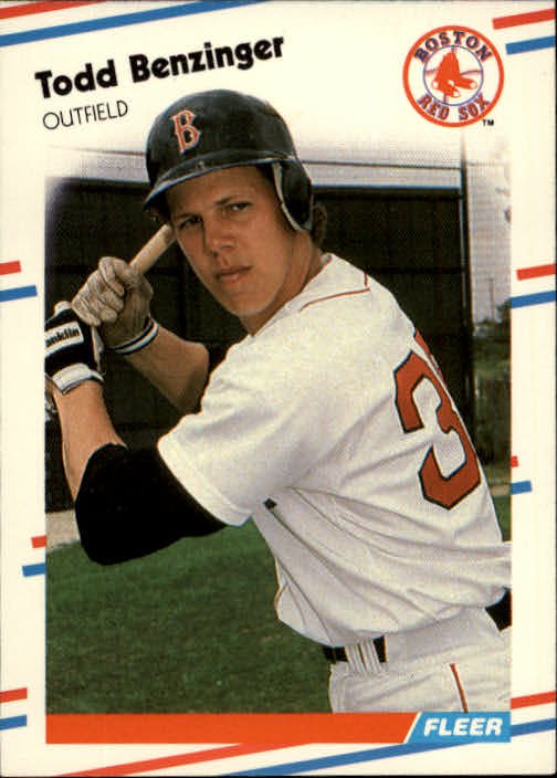 1988 Fleer 344 Todd Benzinger RC