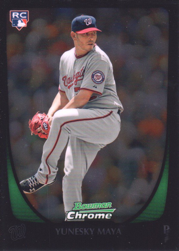 2011 Bowman Chrome 180 Yunesky Maya RC