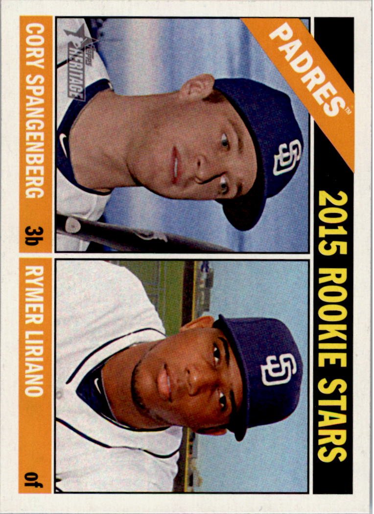 2015 Topps Heritage 49 Cory Spangenberg RC/Rymer Liriano RC