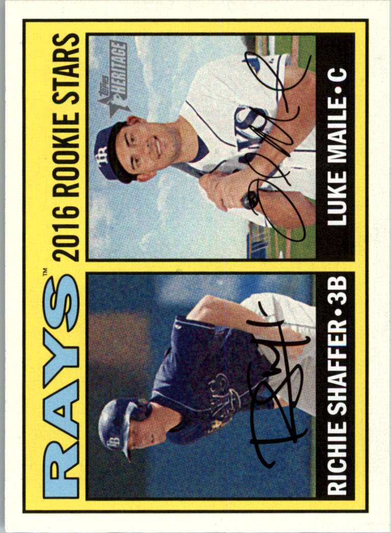 2016 Topps Heritage 176 Luke Maile RC/Richie Shaffer RC