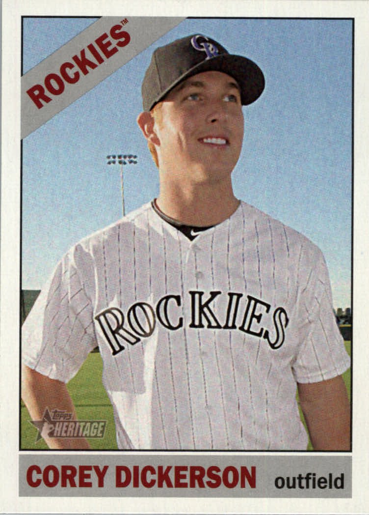 2015 Topps Heritage 466 Corey Dickerson SP