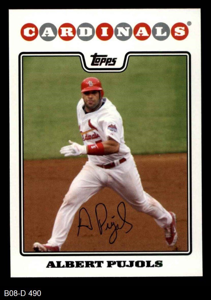 2008 Topps 490 Albert Pujols
