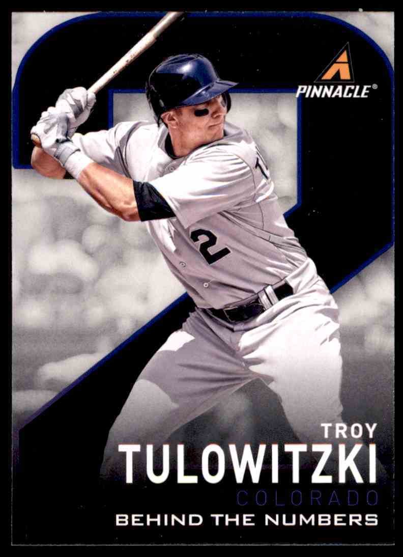 2013 Pinnacle Behind the Numbers 5 Troy Tulowitzki