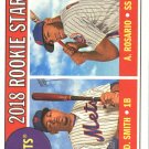 2018 Topps Heritage 31 Dominic Smith RC/Amed Rosario RC 2018 Topps Heritage 31 Dominic Smith RC/Amed Rosario RC