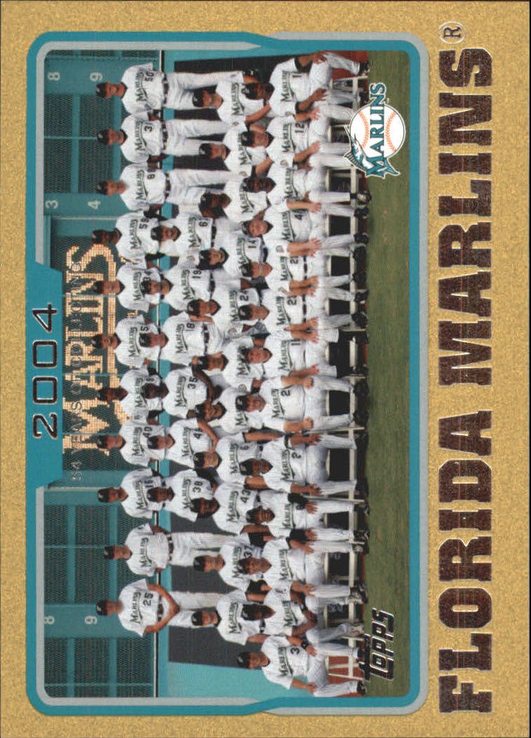 2005 Topps Gold 649 Florida Marlins TC
