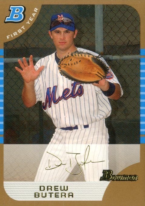 2005 Bowman Draft Gold 44 Drew Butera FY