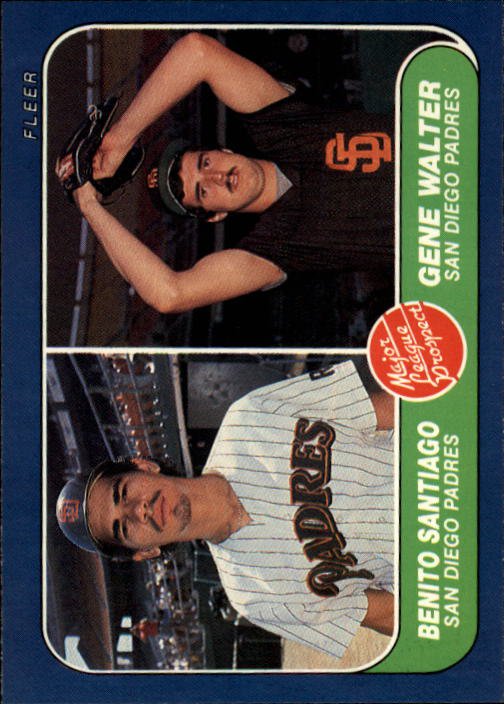 1986 Fleer 644 Benito Santiago RC
