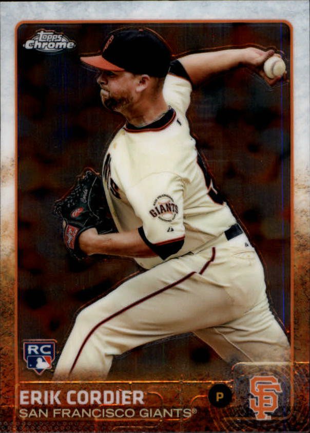2015 Topps Chrome 145 Erik Cordier RC