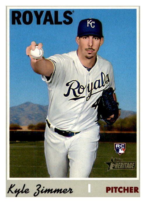 2019 Topps Heritage 653 Kyle Zimmer RC