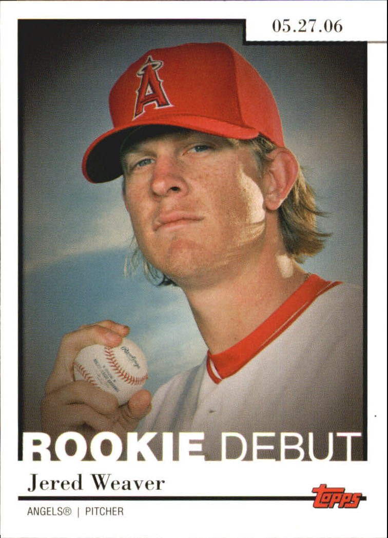2006 Topps Update Rookie Debut RD29 Jered Weaver