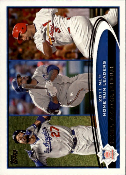 2012 Topps 77 Matt Kemp/Prince Fielder/Albert Pujols LL
