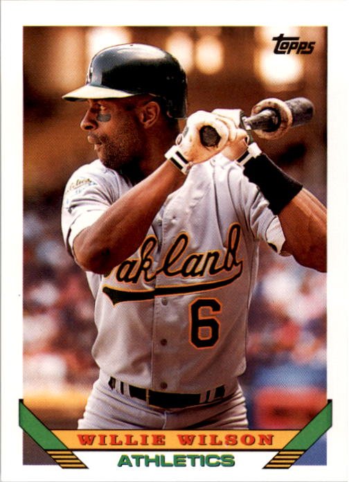 1993 Topps 318 Willie Wilson