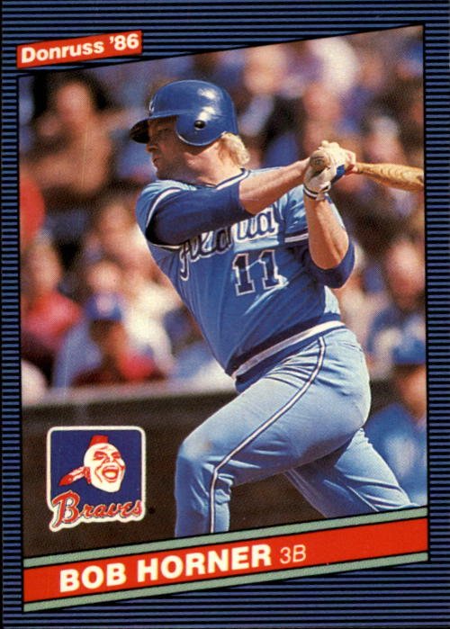 1986 Donruss 188 Bob Horner