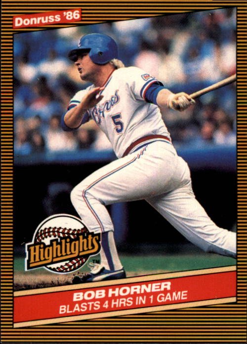 1986 Donruss Highlights 22 Bob Horner