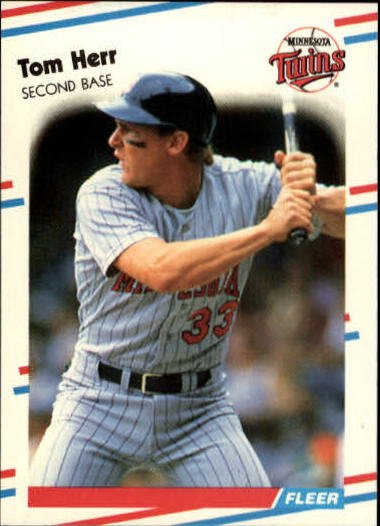 1988 Fleer Update 43 Tom Herr