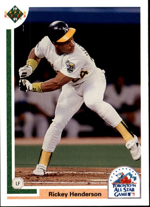 1991 Upper Deck Final Edition 86F Rickey Henderson AS