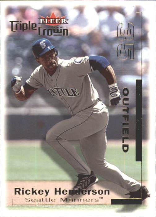 2001 Fleer Triple Crown 185 Rickey Henderson