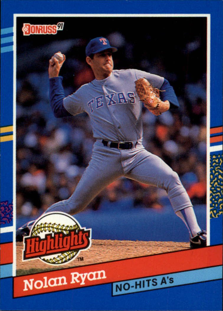 1991 Donruss Bonus Cards BC3 Nolan Ryan NH