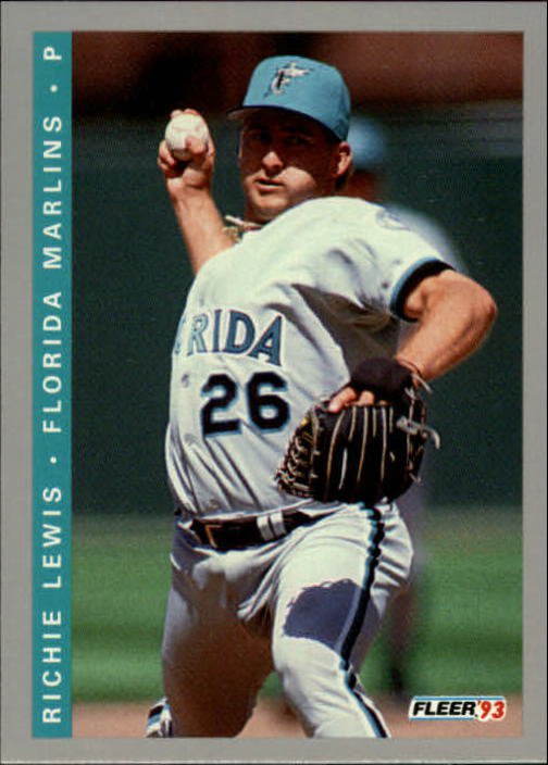 1993 Fleer Final Edition 65 Richie Lewis RC
