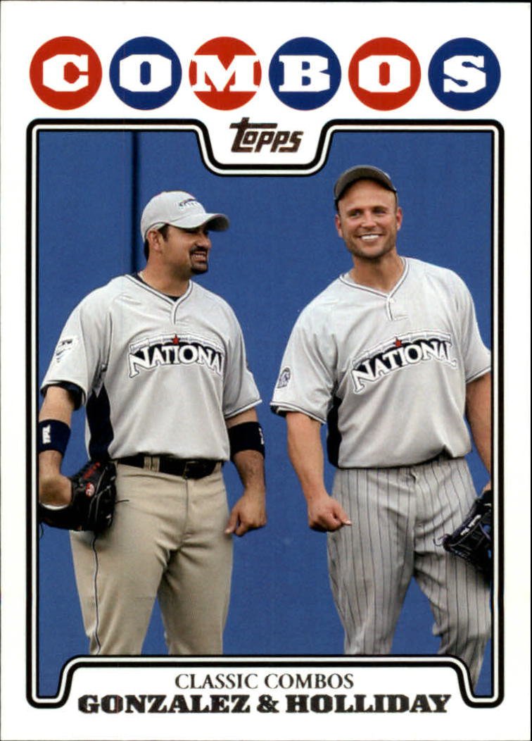 2008 Topps Update UH142 Adrian Gonzalez/Matt Holliday